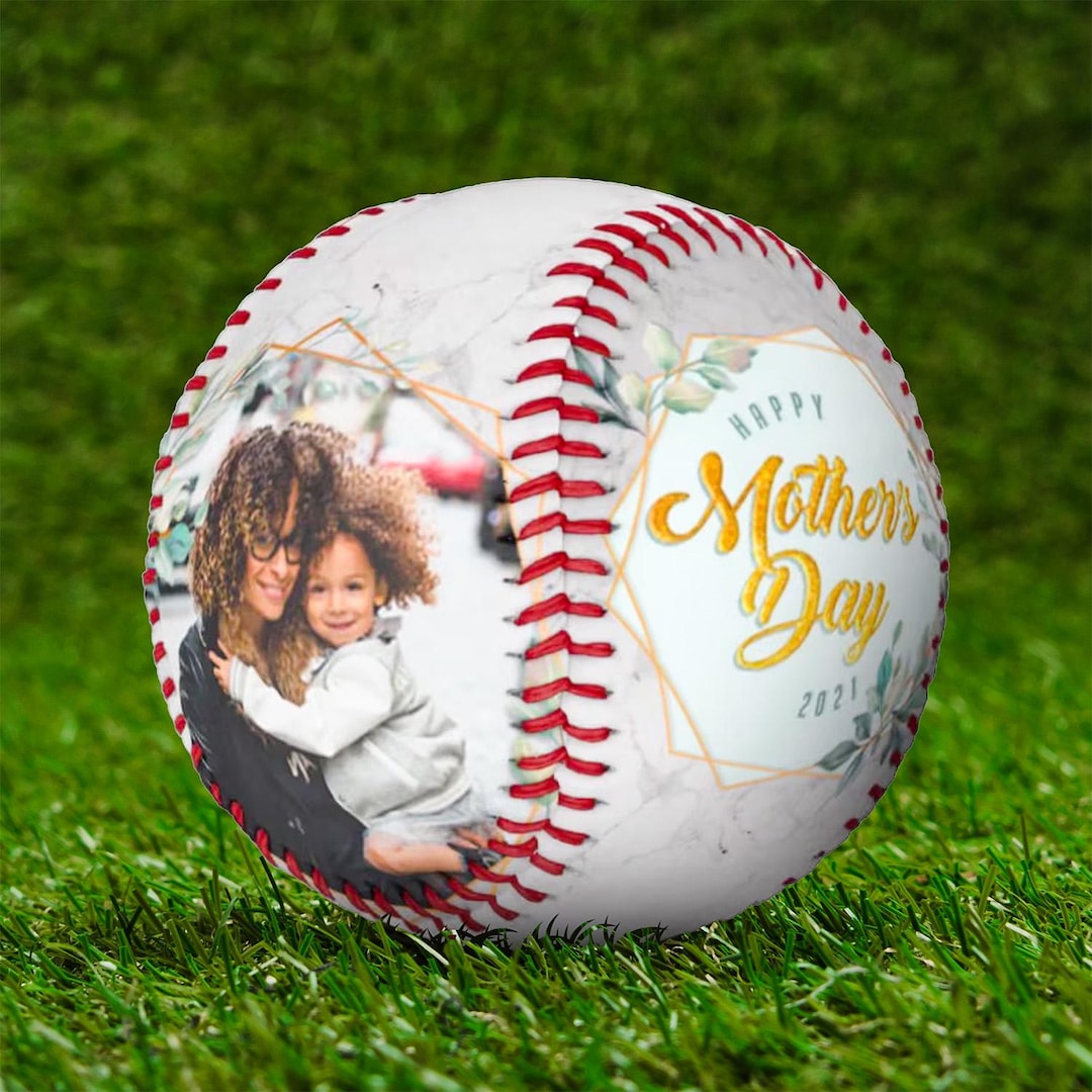 Personalized Photo Baseball Marble Design Mother's Day