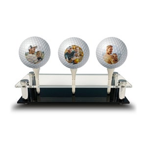 Personalized Photo Golf Balls | Christmas 3 Photo 3 Pack | Custom Christmas Golf Gift | Golf Gifts For Men | Golf Stocking Stuffers