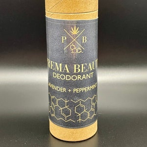 Lavender + Peppermint Natural Deodorant in Eco Friendly Tube