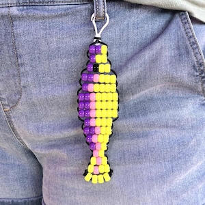 Kandi Axolotl and Fish Keychains - Super Cute!