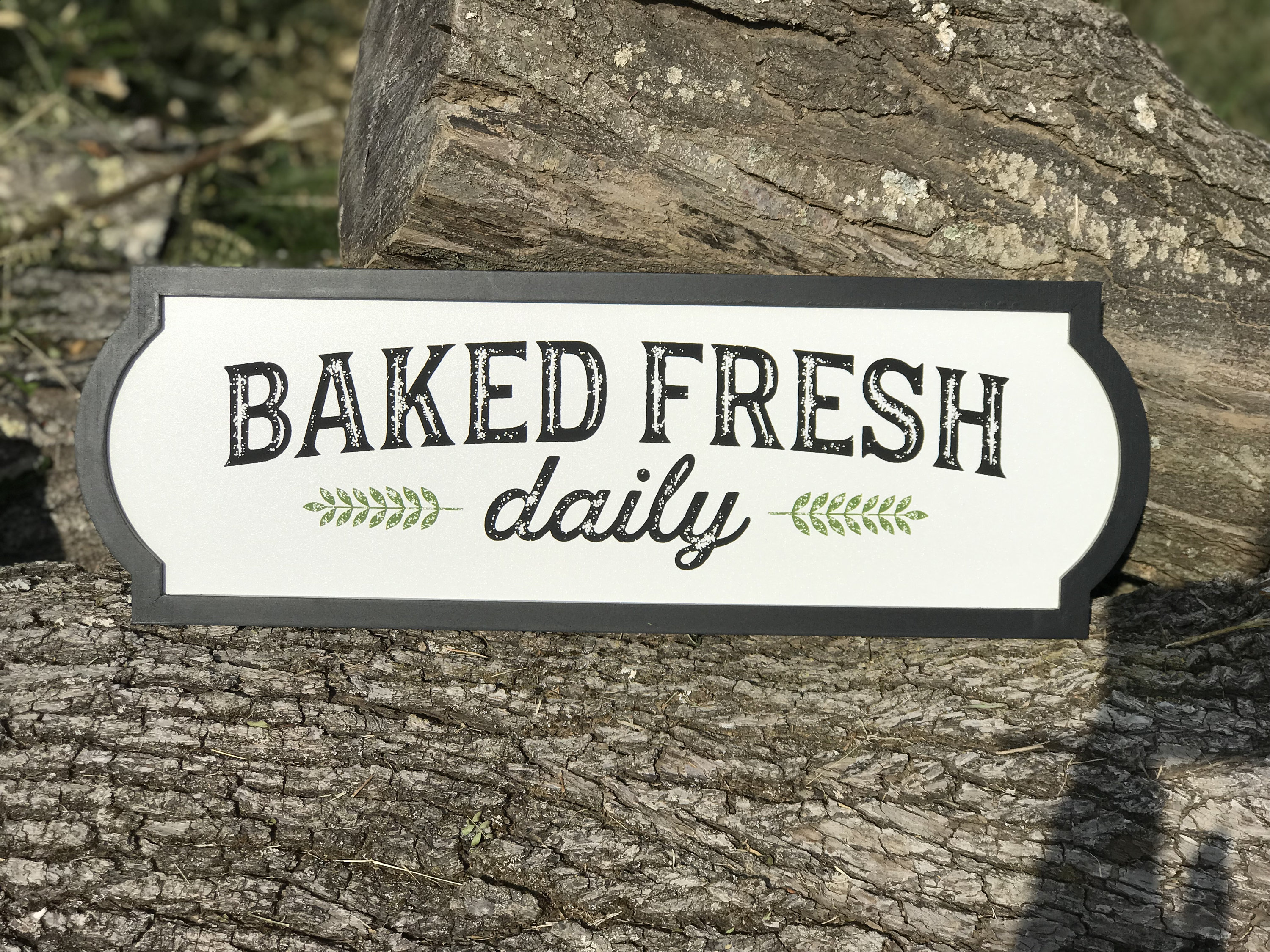 Baked Fresh Daily signbread signkitchen signChristmas Etsy