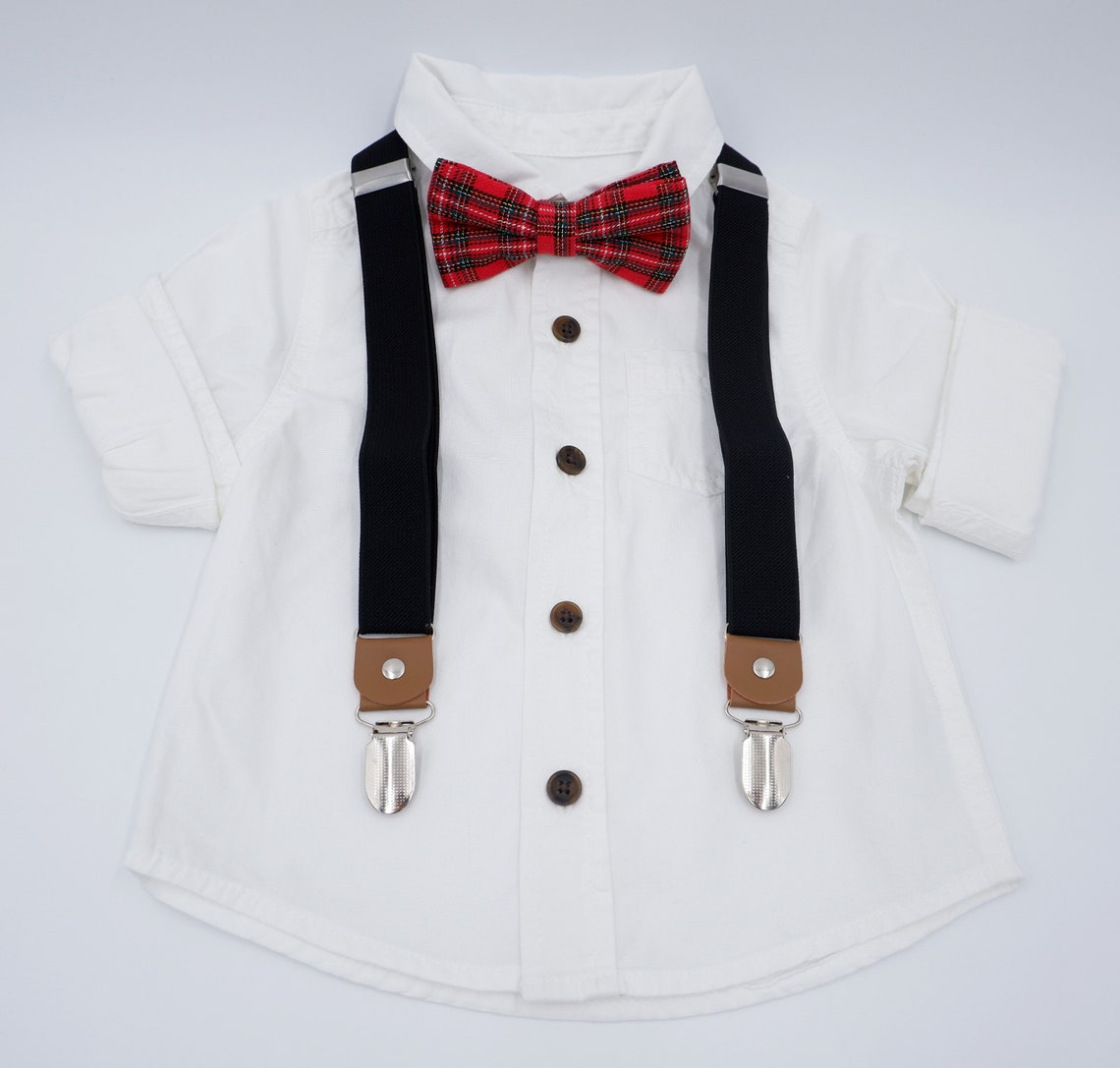 Suspenders Set & Bow Tie for Kids Toddlers and Baby Etsy