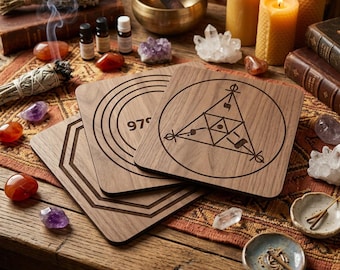 Radionics Starter Bundle • Set of 3 Sacred Geometry Boards • Radiesthesia Pendulum Dowsing Trays • Decagon Scap Alta Vitalidade