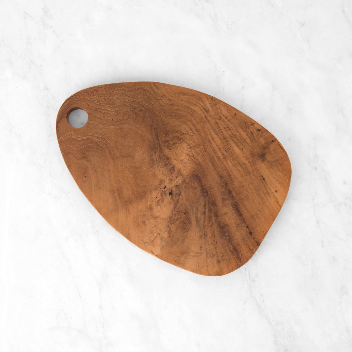 Egg Shaped Teak Cutting Board Etsy