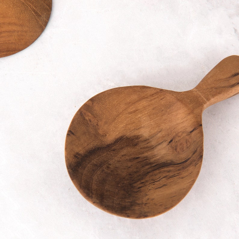Teak Condiment Spoon Individual or Set Etsy