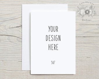 5x7 Cards Mockup Etsy