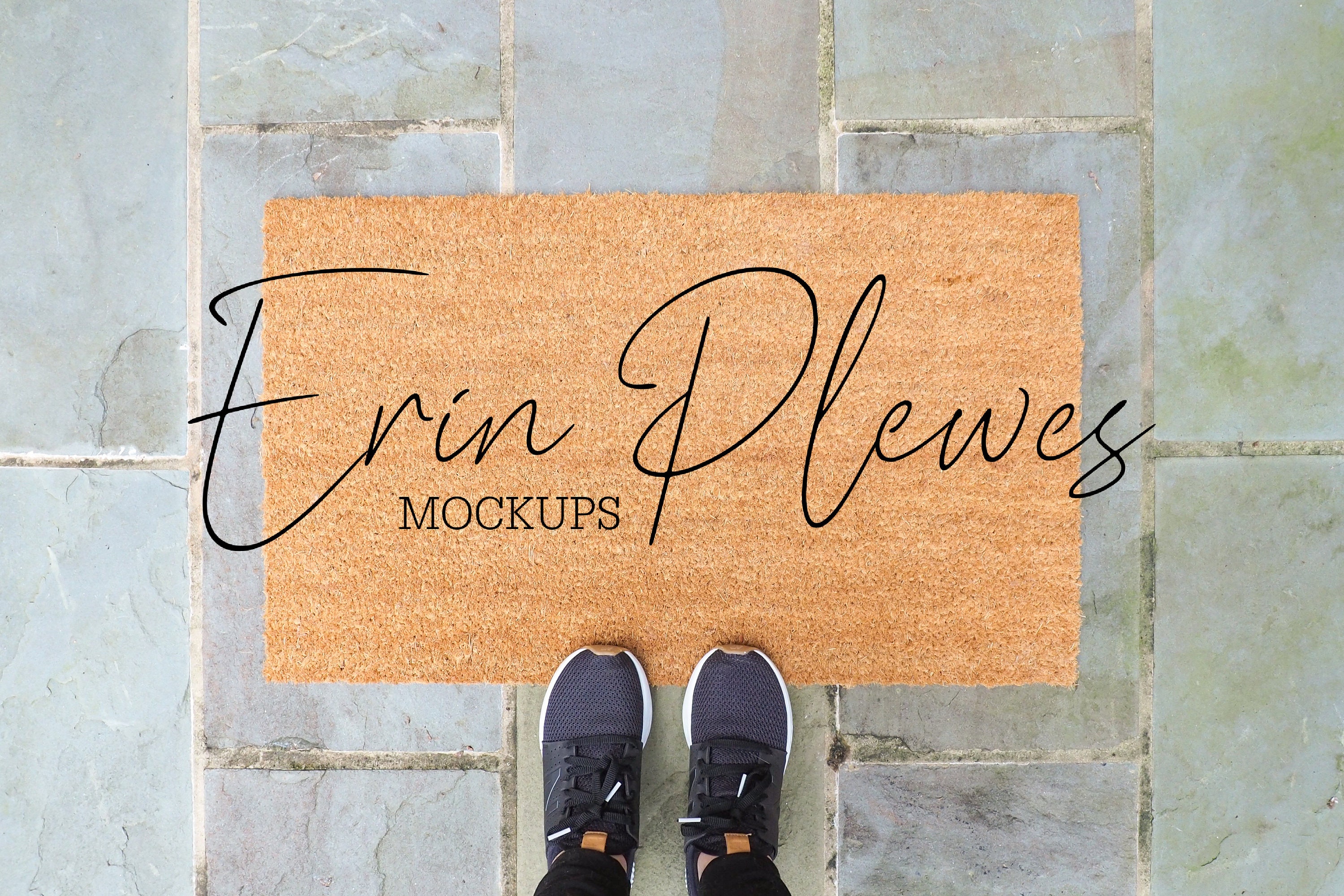 Download Coir Doormat Mockup Rug Mock Up Flatlay Farmhouse Style | Etsy