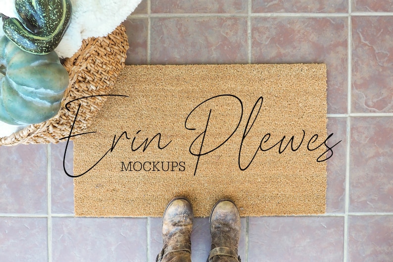 Download Doormat Mockup Coir Rug Mock up Farmhouse Style Mock-up | Etsy