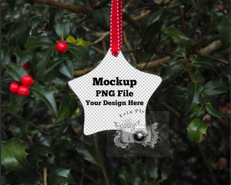 Download Star ornament mockup blank christmas mock-up for wedding ...