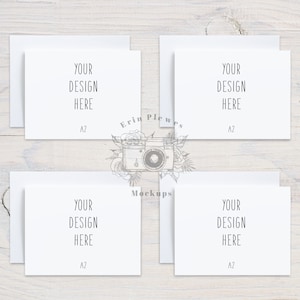 A2 Card Suite Mockup, Voorste Back Greeting Card Mock Up, Briefpapier Suite Mock Ups, Jpeg Instant Digital Download Sjabloon