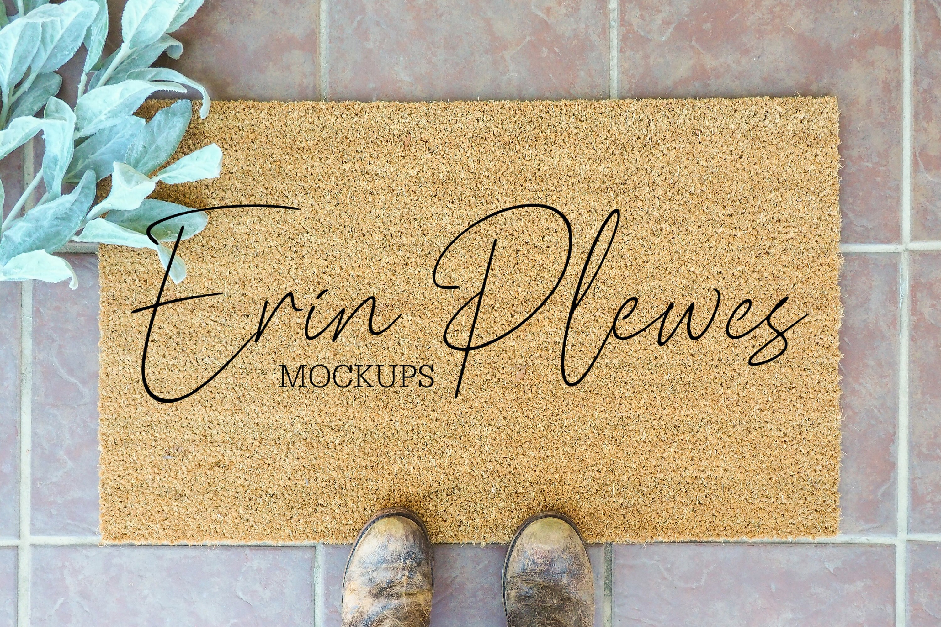 Download Mockup Doormat Coir Door Mat Mock up Farmhouse Style | Etsy