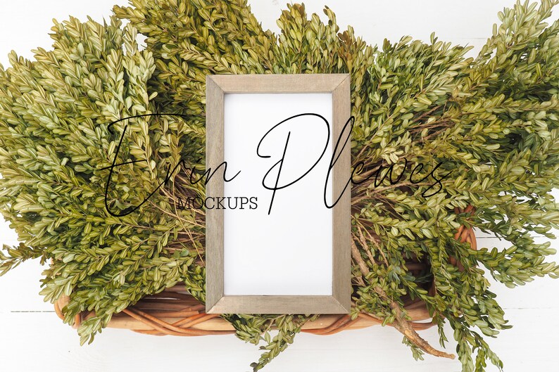 Frame Mockup 6x10 Rustic Wood Sign Mock-up Reverse Canvas | Etsy