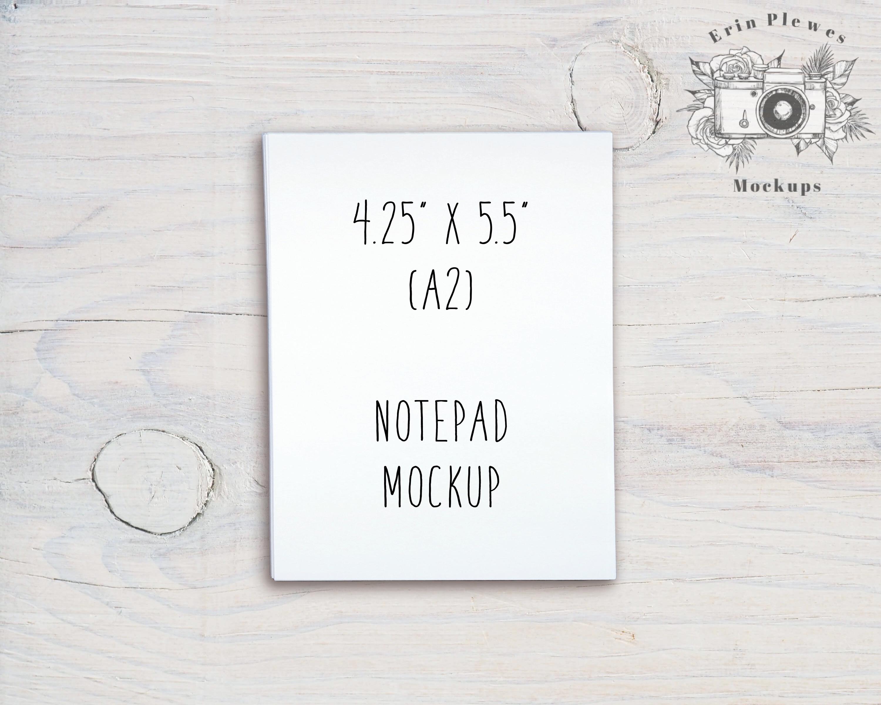 Notepad Mockup A2, to Do List Mock Up, A2 Minimalist Stationery Flatlay ...