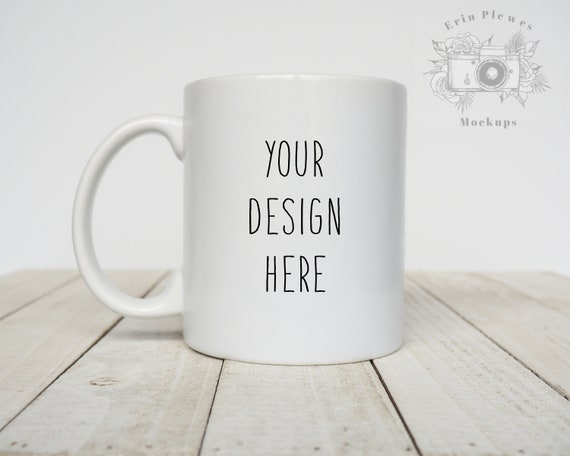 Mug Mockup, 11 oz White Coffee Mug Mock-up for Styled Stock Photography, Digital Download Jpeg Minimalist Mockups