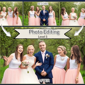 Photoshop Service, Add deceased loved one to photo, Object Removal, Person Removal,  Photo Merge, Combine Photos, Level 5