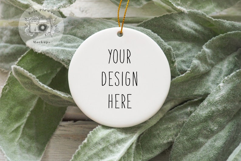 Christmas Ornament Mockup Round ornament mock-up Ornament | Etsy