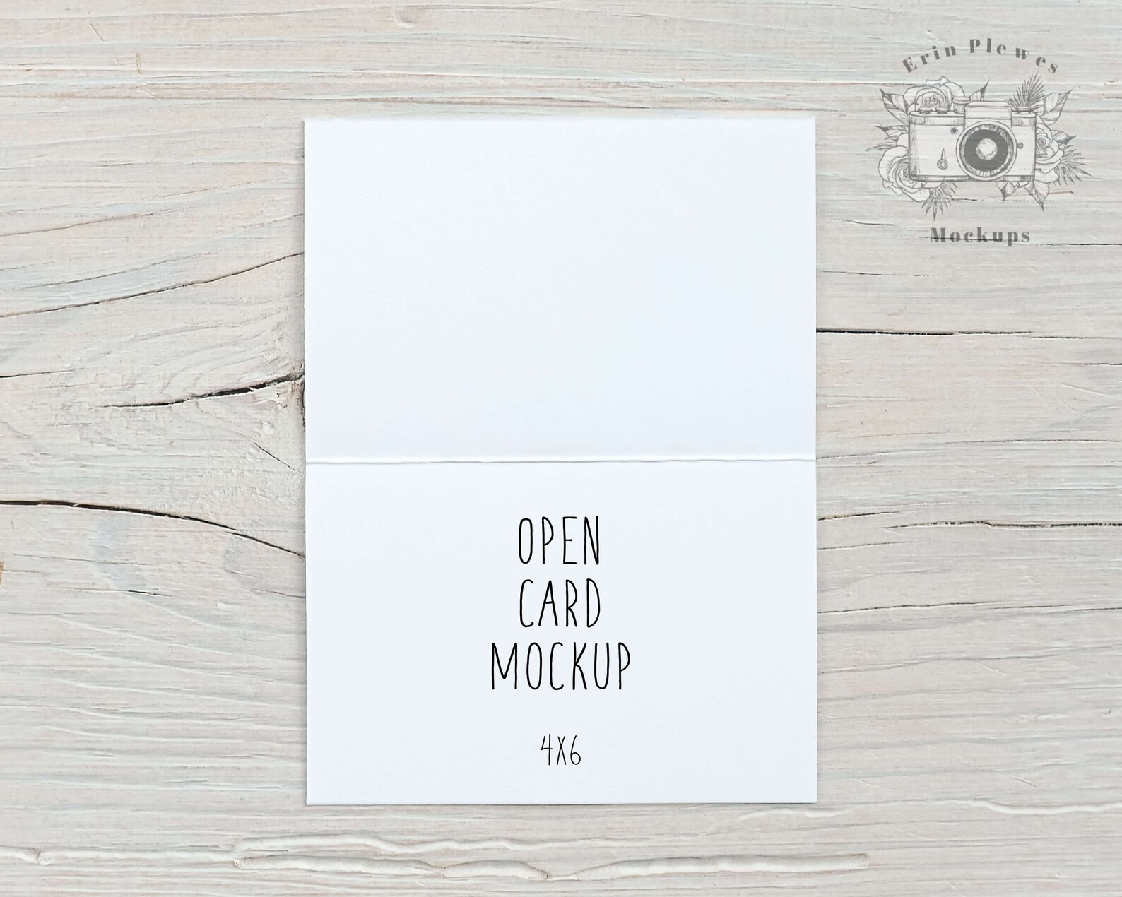 Download Card Mockup Front and Back 4x6 Open Card Mock Up Interior | Etsy