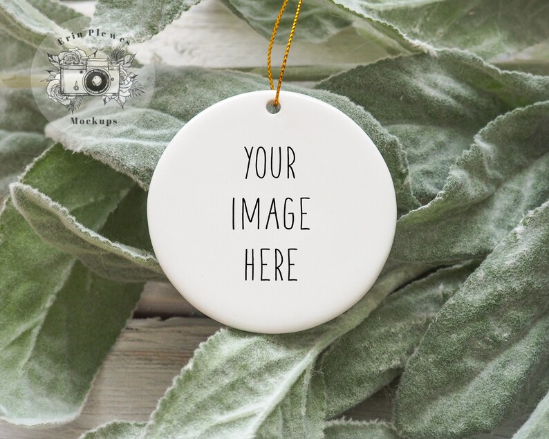 Download Christmas Ornament Mockup Round ornament mock-up Ornament | Etsy