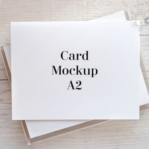 Wenskaart Mockup, Uitnodiging mockup voor rustieke bruiloft met doos set van bedankkaarten, Jpeg Instant Digital Download Template