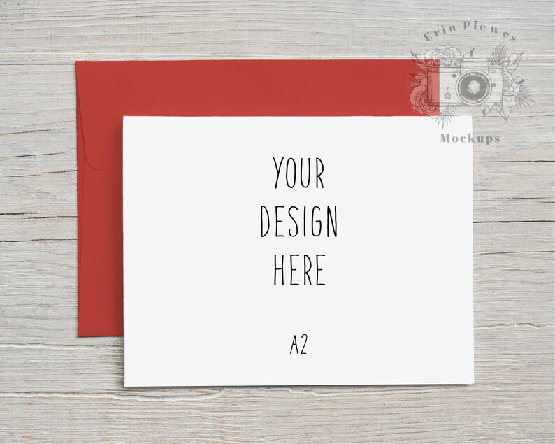 Download A2 Card Mockup Red Envelope Greeting Card Mock-up ...