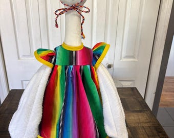 Porch Goose - Cinco De Mayo dress with Sombrero- Fits up to 24” Goose