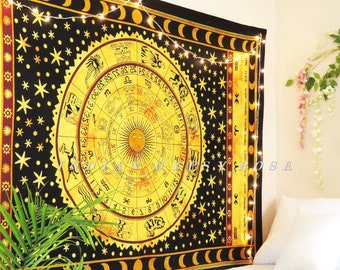 Yellow Tapestry Etsy