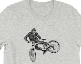 Camiseta Bigfoot - Camiseta Mountain Bike - Regalo de Navidad para ciclista - Camiseta de ciclismo - Camiseta de bicicleta - BMX Whip Bike - Camiseta MTB