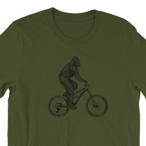 Bigfoot T-Shirt - Sasquatch T Shirt - Mountain Bike T-shirt - Gift for Cyclist - Cycling T-Shirt - Bike Tshirt - Christmas Gift Cyclist