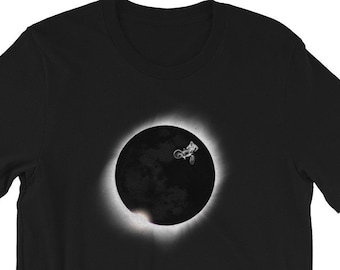 Bigfoot T-Shirt - Bigfoot Whip Solar Eclipse - Sasquatch T Shirt - Mountain Bike T-shirt - Gift for Cyclist - Cycling T-Shirt - Bike Tshirt