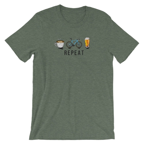 Coffee, Ride, Beer, Repeat Tshirt Gift for Cyclist Cycling T Shirt Cycling  Gift Bicycling T Shirt Christmas Gift Cyclist 