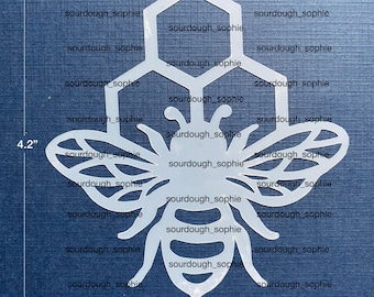 ONE Bee on a Hive Reusable Stencil for Sourdough Bread Flour Dusting