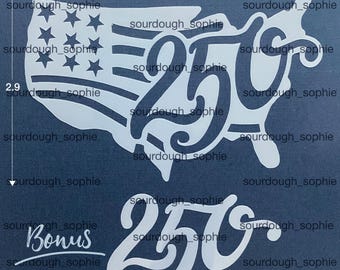 ONE Patriotic July 4th USA MAP Reusable Stencil for Sourdough Bread Flour Dusting