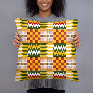 Royal Kente Throw Pillow - Pillow INCLUDED!