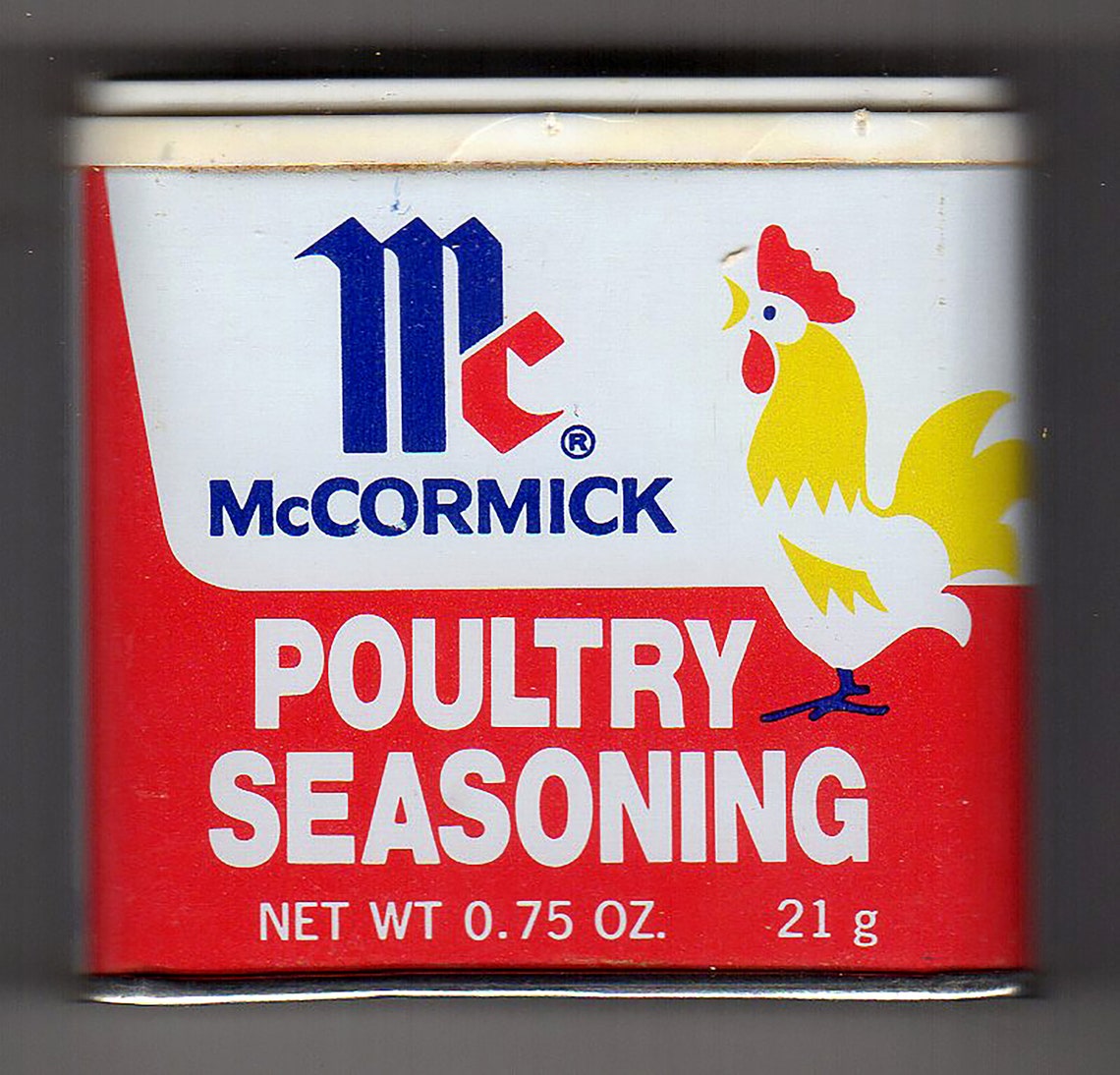 Vintage McCormick Spice Tin Can Yellow Rooster Poultry Etsy