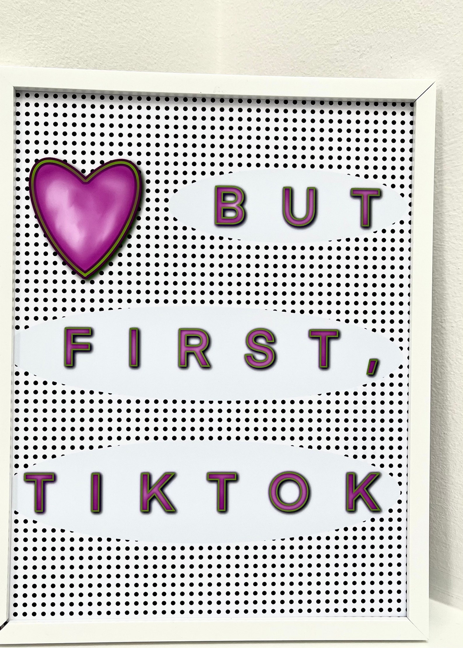 TIK TOK WALL Art Print Tik Tok girls Wall Art Tiktok Gifts Etsy