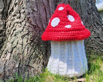 Duo Mushroom Basket - Fly Agaric - Crochet Pattern