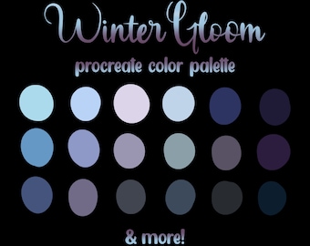 Winter Gray Procreate Color Palette