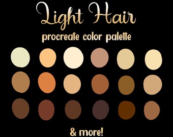 Light Hair Procreate Color Palette