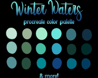 Winter Blue Procreate Color Palette