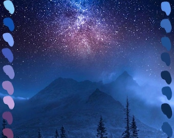 Icy Galaxy Procreate Color Palette