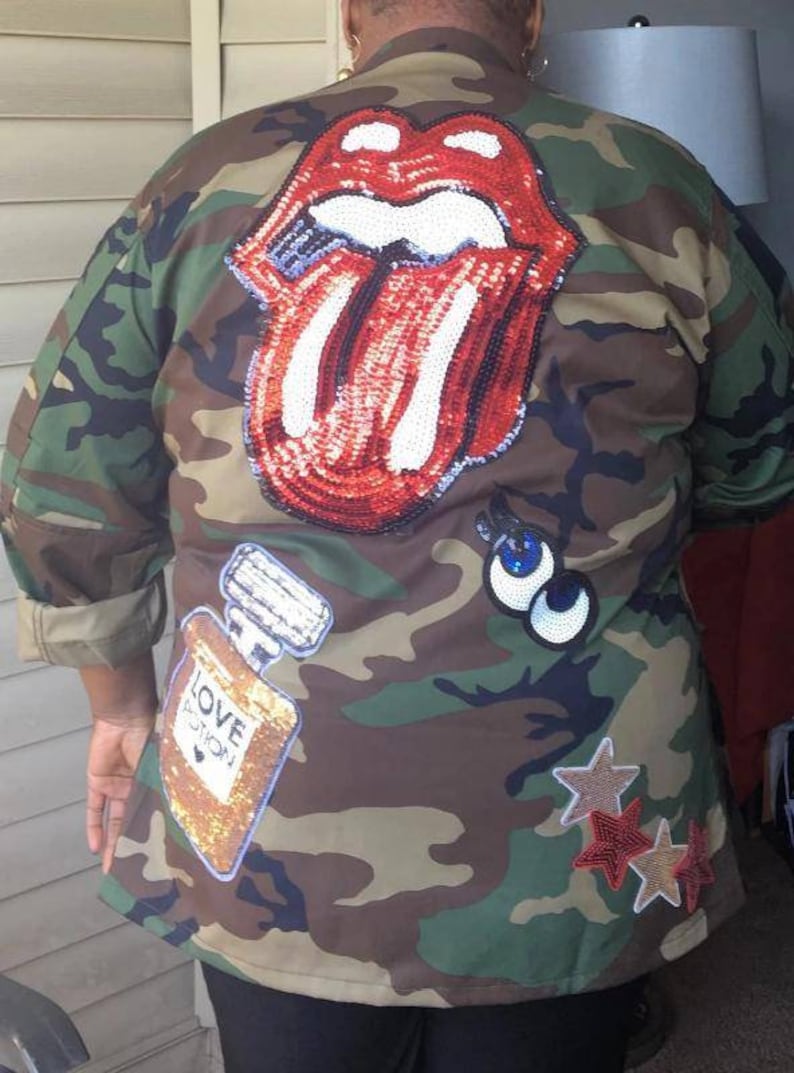 Army Fatigue Jacket With Patches