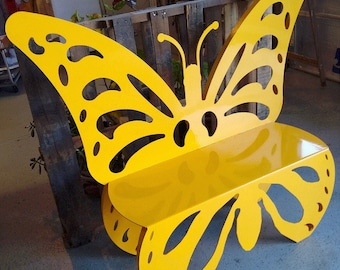 Wooden butterfly bench clearance