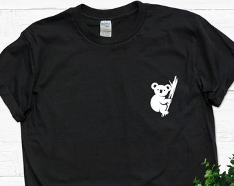 T-shirt mignon de taille de poche de koala. Tee-shirt pour les amateurs de koala. Cadeau parfait. Tee d'animal mignon