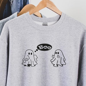 Cute Funny Ghost Sweatshirt or hoodie, Funny Spooky Sweatshirt, Unisex Sweatshirt, Spooky Season, Halloween Party Shirt, Fall Ghost Shirt