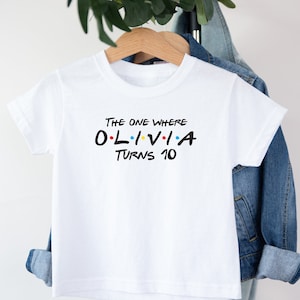 Kids Custom Birthday T shirt, Add &quot;name&quot; and any &quot;age&quot; , Perfect Gift. Kids Birthday shirt. Kids birthday party t shirt.