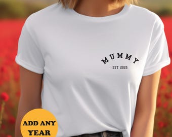Mama est T-Shirt, bestes Mama T-Shirt, neue Mama Geschenk, Geschenk für Mama, Mama Geschenk, personalisierte Mama T-Shirt, benutzerdefinierte Mama Shirt. Muttertagsgeschenk