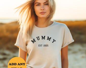 Mama est T-Shirt, bestes Mama T-Shirt, neue Mama Geschenk, Geschenk für Mama, Mama Geschenk, personalisierte Mama T-Shirt, benutzerdefinierte Mama Shirt. Muttertagsgeschenk