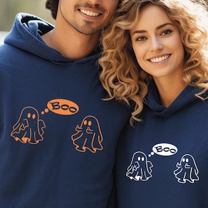 Cute Funny Ghost Sweatshirt or hoodie, Funny Spooky Sweatshirt, Unisex Sweatshirt, Spooky Season, Halloween Party Shirt, Fall Ghost Shirt