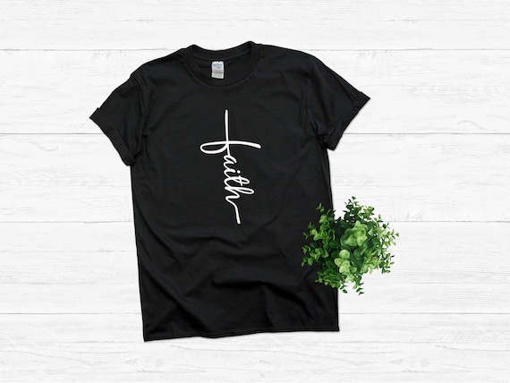 Faith T-shirt, Jesus, Christian Shirt, Faith Tee, Vertical Cross, Cross, Faith Cross, Religious Shirt, Church T shirt.