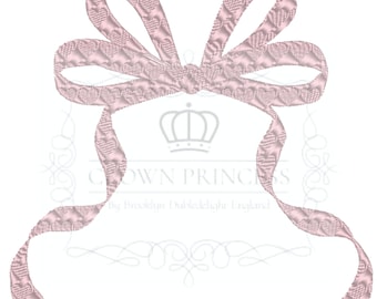 Diseño de bordado de lazo en forma de corazón, aplique en 3 tamaños (descarga instantánea)